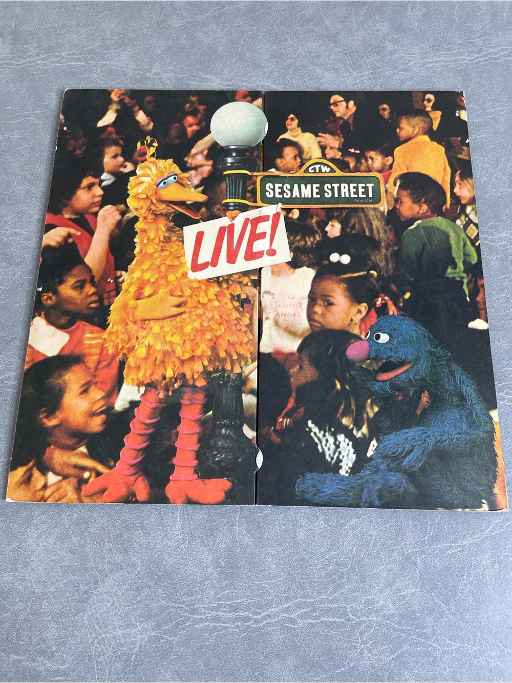 Vintage Sesame Street Live! Vinyl Record and Poster 1973